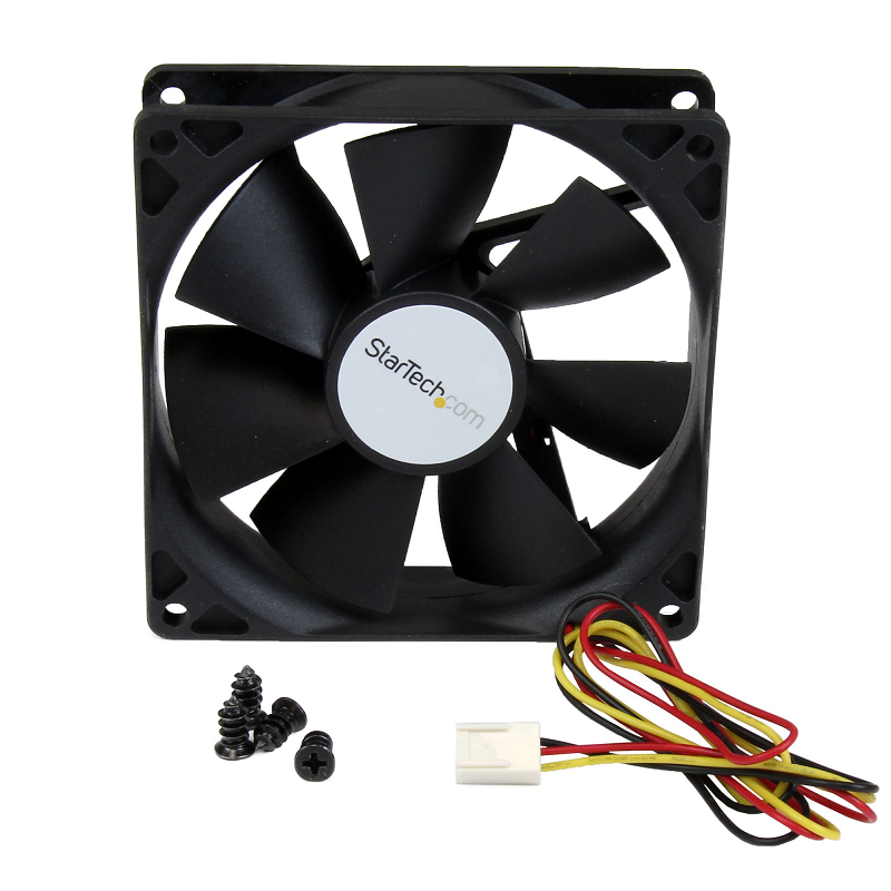 StarTech FAN9X25TX3H 90x25mm High Air Flow Dual Ball Bearing Computer Case Fan w/ TX3